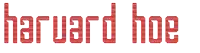the word harvard is written in red letters on a white background