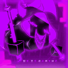 a purple background with the words error and the end near