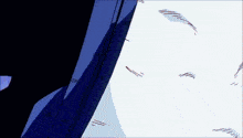 a cartoon drawing of a person with a sword in a dark room
