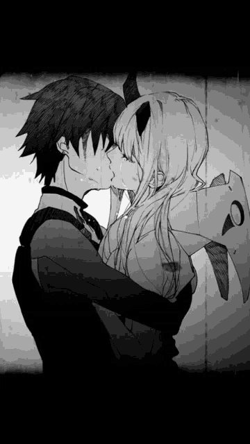 Zero Two And Hiro Kissing GIF Zero Two And Hiro Kissing Discover Share GIFs