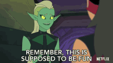 Remember This Is Supposed To Be Fun Double Trouble GIF - Remember This Is Supposed To Be Fun Double Trouble Shera And The Princesses Of Power GIFs