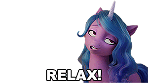 Relax Izzy Moonbow Sticker - Relax Izzy Moonbow My Little Pony Stickers