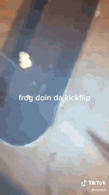 Frog Doin Da Kickflip Skateboard GIF - Frog Doin Da Kickflip Skateboard Skating GIFs