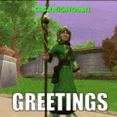 Greetings Cerennightchant GIF - Greetings Cerennightchant Wizard101 GIFs
