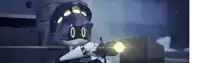 a cartoon character is holding a gun and a flashlight .