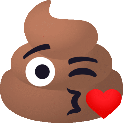 Blow A Kiss Pile Of Poo Sticker - Blow A Kiss Pile Of Poo Joypixels Stickers