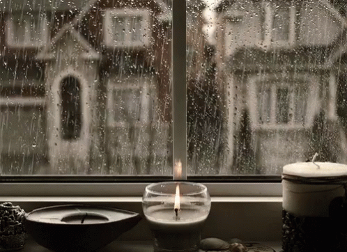 Rain House GIF - Rain House Candle GIFs