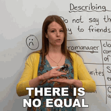 There Is No Equal Emma GIF - There Is No Equal Emma Learn English With Emma GIFs