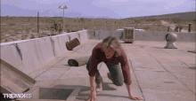Look Down Whats Going On GIF - Look Down Whats Going On Peek Over Wall GIFs