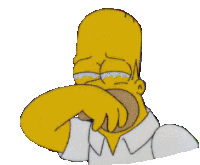 Crying Homer Sad Sticker - Crying Homer Sad Cry Stickers