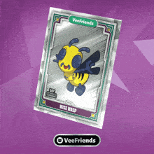 a card with a bee on it that says wise wasp on it
