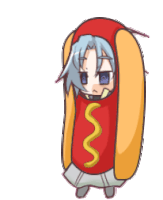 Hotdog Costume Sticker - Hotdog Costume Cute Stickers