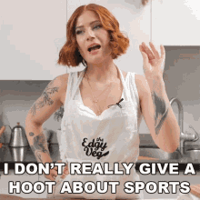 I Dont Really Give A Hoot About Sports Candice Hutchings GIF - I Dont Really Give A Hoot About Sports Candice Hutchings Edgy Veg GIFs