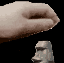 Moai Pet The Moai GIF - Moai Pet The Moai GIFs
