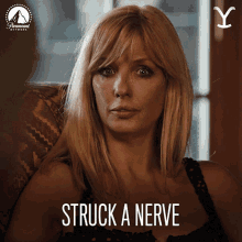 Struck A Nerve Beth Dutton GIF - Struck A Nerve Beth Dutton Kelly Reilly GIFs