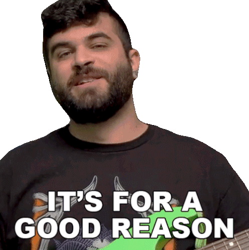 It'S For A Good Reason Andrew Baena Sticker - It'S For A Good Reason Andrew Baena It'S For A Good Cause Stickers