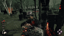 a man in a video game says " hold this little worm "