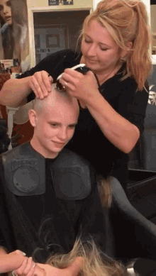 bald girl beautiful bold salon 11455