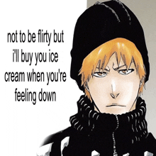 a man wearing a black hat says not to be flirty but