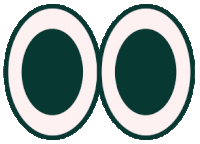 a pair of circles that are connected together