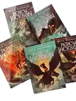 a collection of rick riordan 's percy jackson and the olympians books