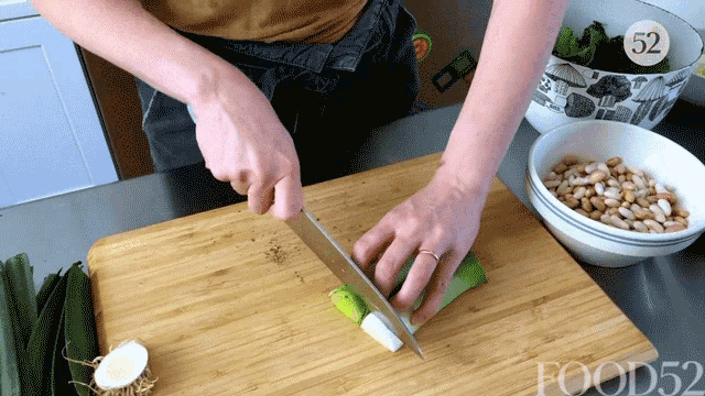 chopping food