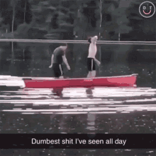 Dumbest Shit Ive Seen All Day Fell Out Of The Boat GIF - Dumbest Shit Ive Seen All Day Fell Out Of The Boat Splash GIFs