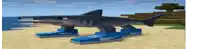 a shark is standing on a beach in a video game