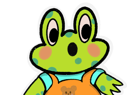 Cute Froggy Ooo Sticker - Cute Froggy Ooo Omg Stickers