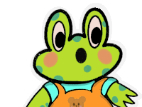 Cute Froggy Ooo Sticker