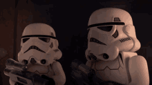 Look At Each Other Sandtroopers GIF - Look At Each Other Sandtroopers Lego Star Wars Summer Vacation GIFs