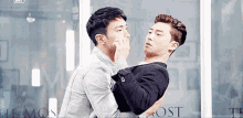 hug big awkward bromance choi siwon park seojoon