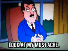 Tom Tucker Family Guy GIF - Tom Tucker Family Guy Mustache GIFs