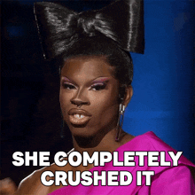 She Completely Crushed It Luxx Noir London GIF - She Completely Crushed It Luxx Noir London Rupaul’s Drag Race GIFs