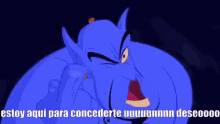 a cartoon character from aladdin is making a funny face
