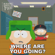 Where Are You Going Eric Cartman GIF - Where Are You Going Eric Cartman Kyle Broflovski GIFs