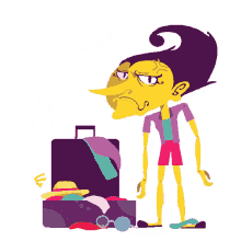 luggage untidy