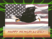 Happy Memorial Day Eagle GIF - Happy Memorial Day Eagle 80s GIFs