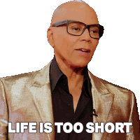 Life Is Too Short Ru Paul Sticker - Life Is Too Short Ru Paul Rupaul’s Drag Race Stickers
