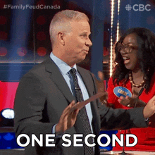 One Second Gerry Dee GIF - One Second Gerry Dee Family Feud Canada GIFs