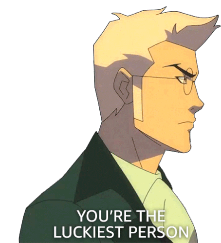 Youre The Luckiest Person Percival De Rolo Iii Sticker - Youre The Luckiest Person Percival De Rolo Iii The Legend Of Vox Machina Stickers