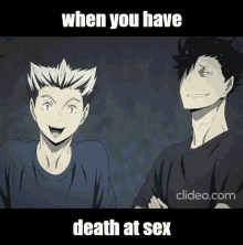 When You Death At Sex GIF - When You Death At Sex Haikyuu GIFs