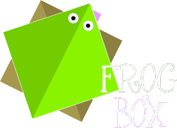Frog Box Logo Eyes Sticker