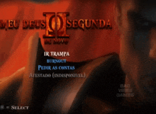 a video game called meu deus segunda de novo is being played