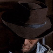 a man with a beard wearing a brown hat