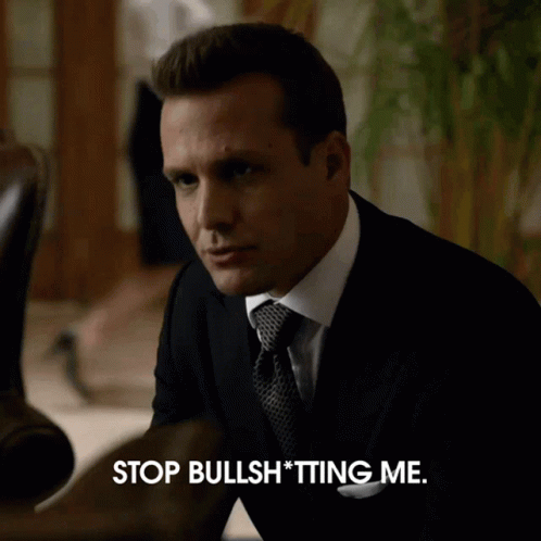 Harvey Specter Suits GIF - Harvey Specter Suits Stop Bullshitting Me GIFs