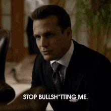 Harvey Specter Suits GIF - Harvey Specter Suits Stop Bullshitting Me GIFs