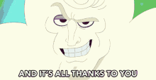 And Its All Thanks To You Cloud Guy GIF - And Its All Thanks To You Cloud Guy Trolls The Beat Goes On GIFs