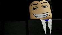 a close up of a cartoon character 's face with a smiley face
