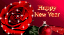 Happy New Year Rose GIF